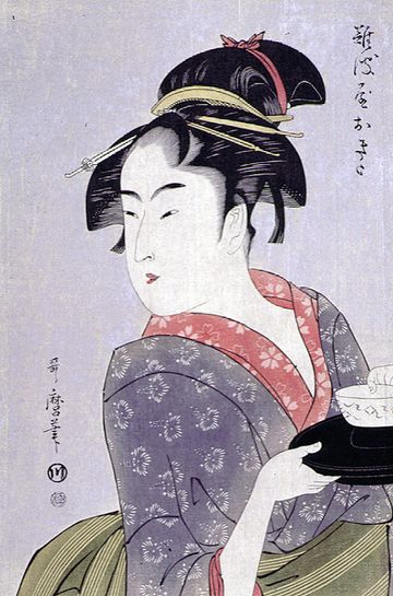 Kitawaga Utamaro Okita of Naniwa-ya 1792-1793.
